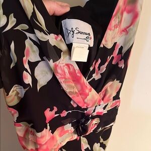 Floral Black and Pink Dress by D.J. Summers